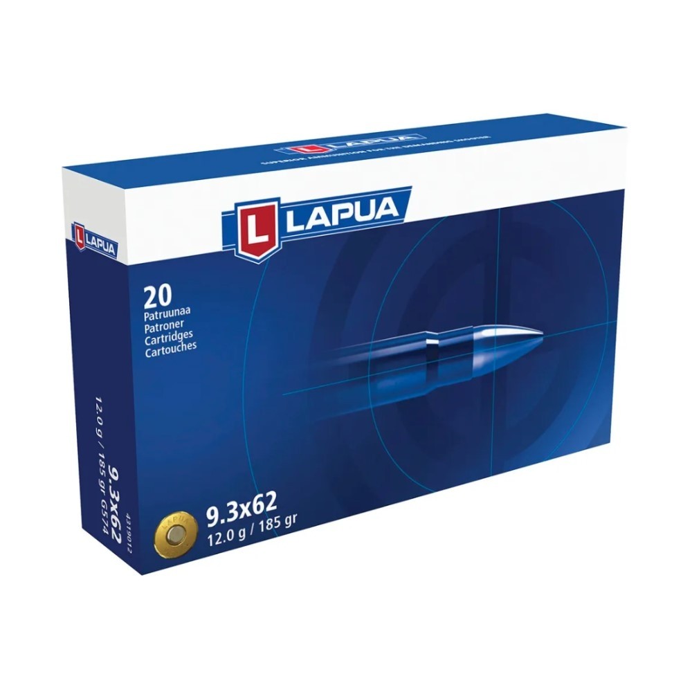 Lapua LAPUA AMMO 9.3x62 185Gr OT 20rd