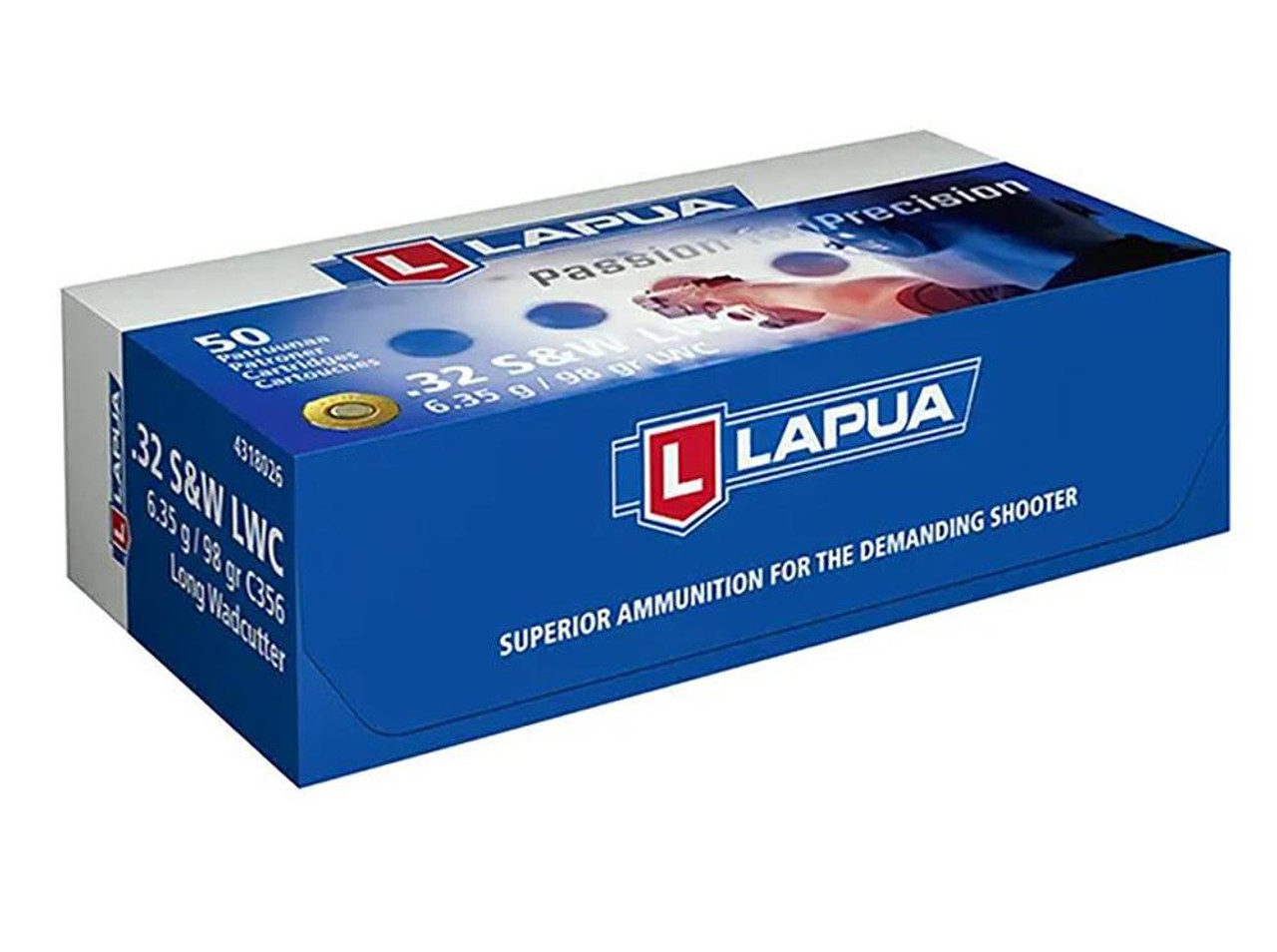 Lapua LAPUA AMMO 32 S&W Long 98gr WC 50rd