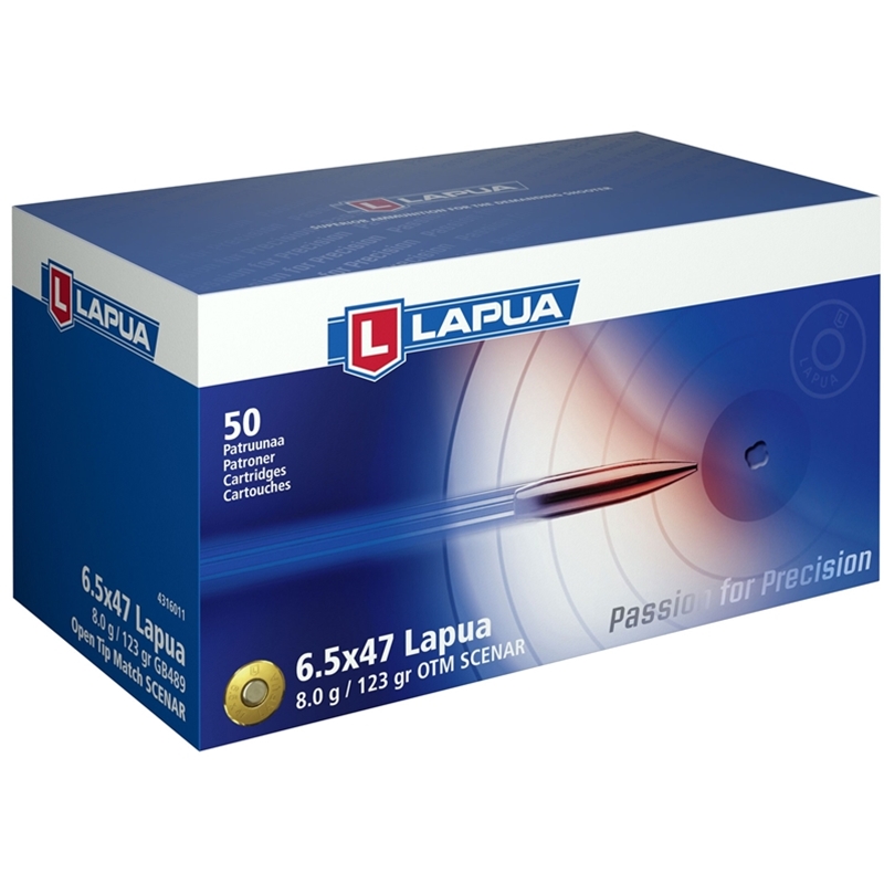 Lapua LAPUA AMMO 6.5x47 Lapua 123Gr Scenar OTM 50rd