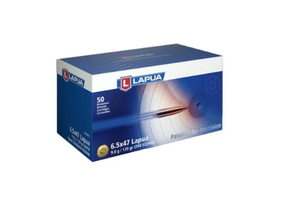 Lapua LAPUA AMMO 6.5x47 Lapua 139Gr Scenar OTM 50rd