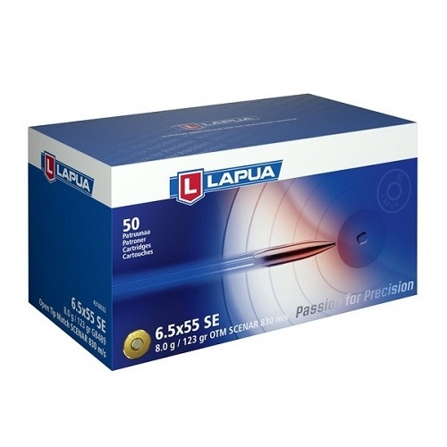 Lapua LAPUA AMMO 6.5x55 Swedish 123Gr Scenar OTM 50rd