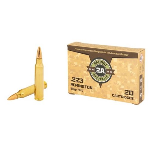 PATRIOT SPORTS 223 Rem 55Gr Full Metal Jacket 20rd