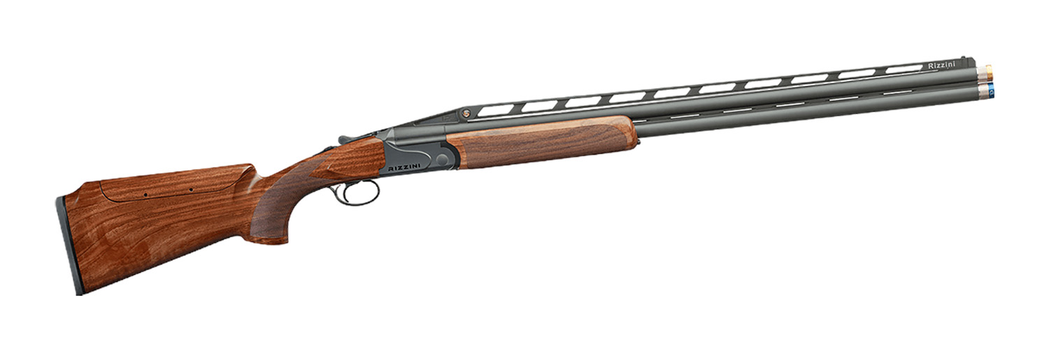 Rizzini USA 26011230 BR110 Sporter IPS Over/Under 12 Gauge 2rd 30″ Chrome Lined XL Back Bored, Adj. Vent Rib, Matte Gray Barrel/Rec, Grade II Turkish Walnut Stock w/Adj Comb, 5 Ext. Chokes