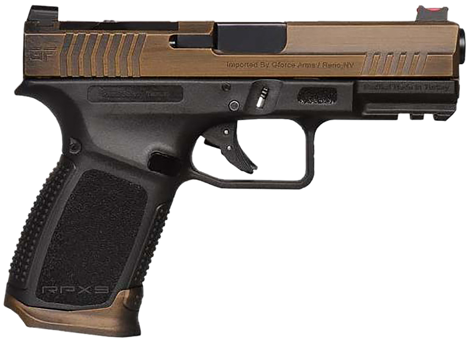 GFORCE RPX3C9 Exodus Window Cut 9mm 4" 15rd - Bronze & Black