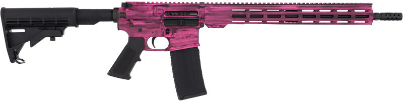 Great Lakes Firearms and Ammunition Great Lakes Firearms Gl 15 Ria 223 Wylde 16IN Bbl Orc Battleworn Prison Pink Nitride 30RD Mag
