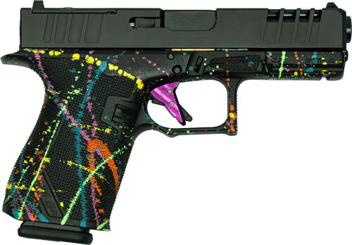 GREAT LAKES FIREARMS 19 Striker 9mm 4″ 15rd – Black & Splatter Paint