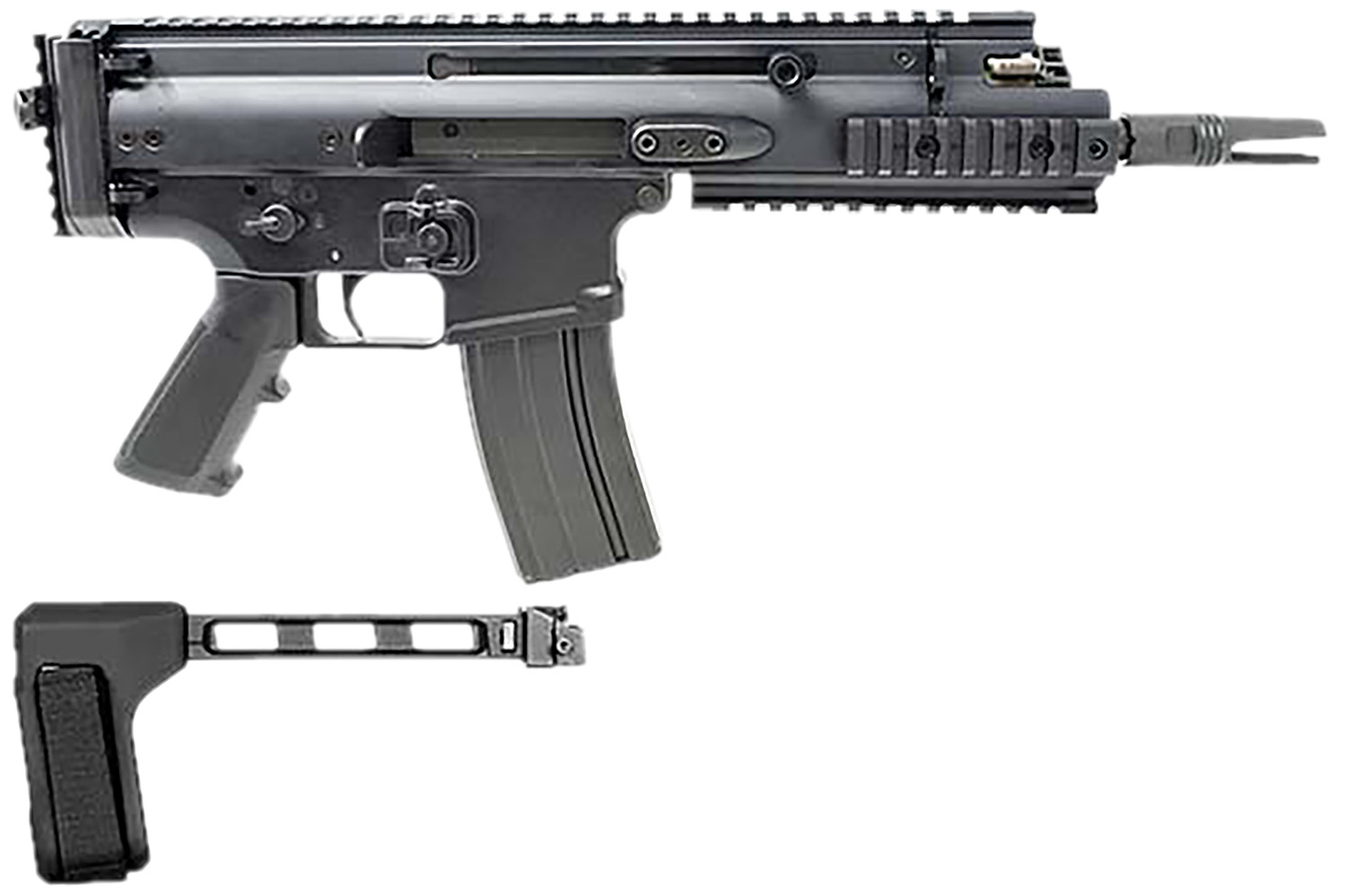 FN AMERICA Scar 15P SBT Brace 300Blk 7.5" 30rd Black