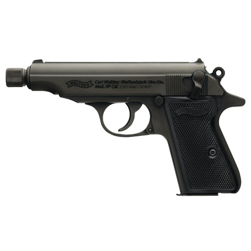 WALTHER ARMS PP 32 ACP 39 8rd w Threaded Barrel  Black