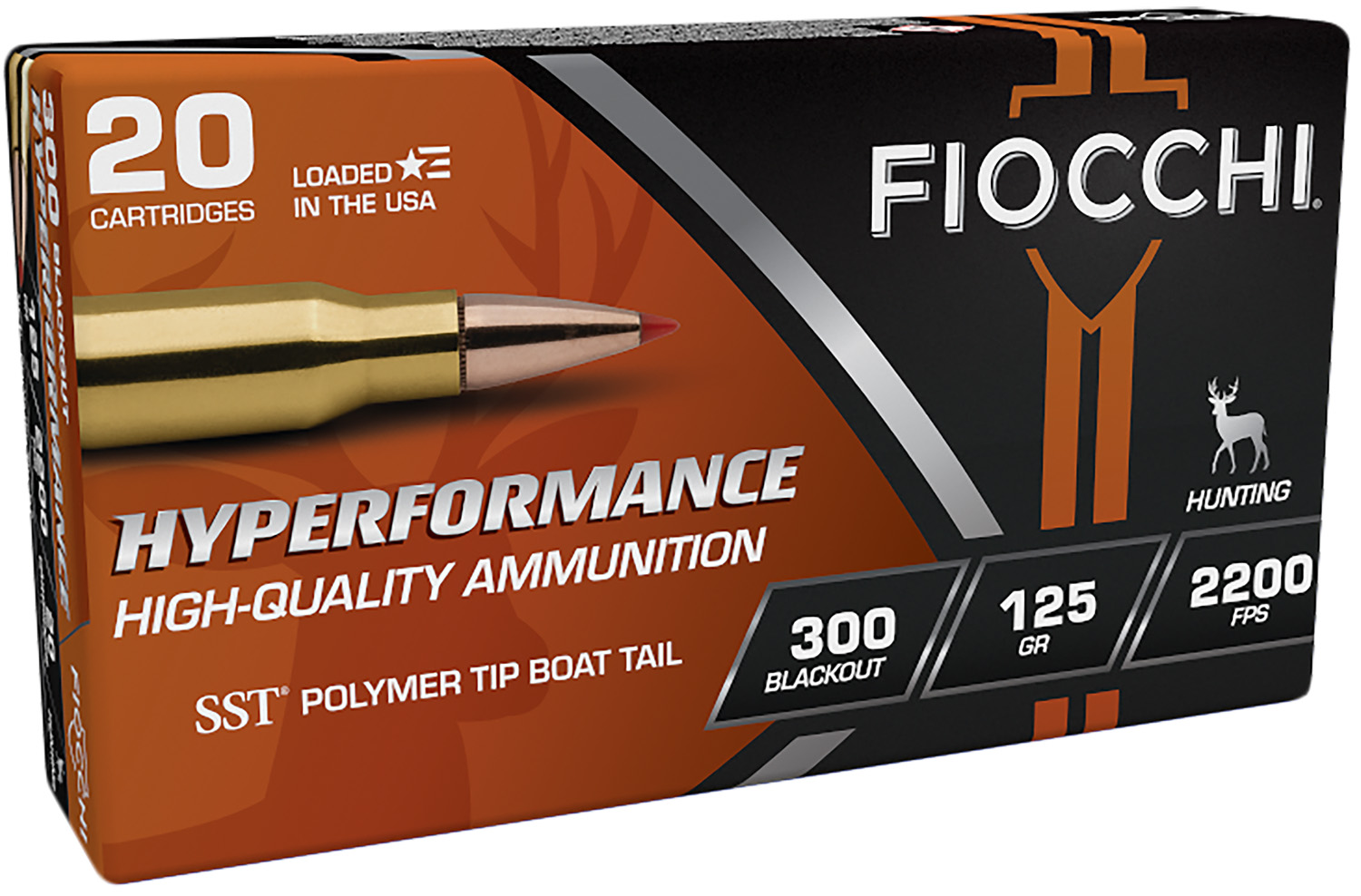 Fiocchi Fiocchi Amo Hyperformance Hunt 300 Blackout 125GR SST 20RD 10 Per Case