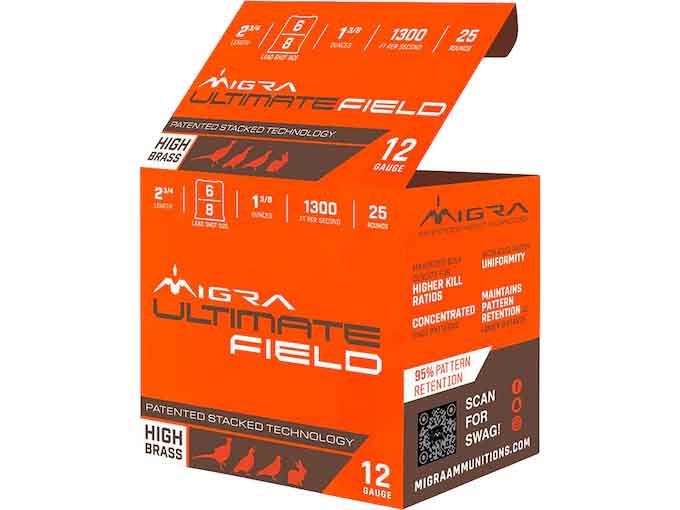 Migra Ammo MIGRA AMMO 12GA TEAL FIELD LOAD 2 3/4" #6-8 CASE