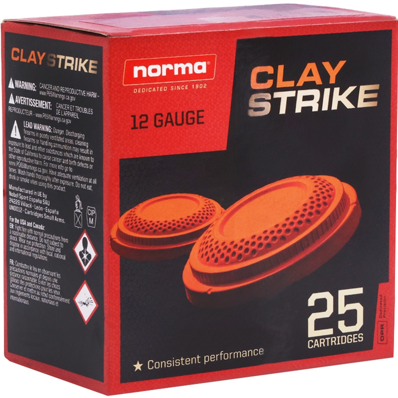 Norma NORMA AMMO 12Ga Claystrike 2.75" #8 Shot 7/8oz 25rd