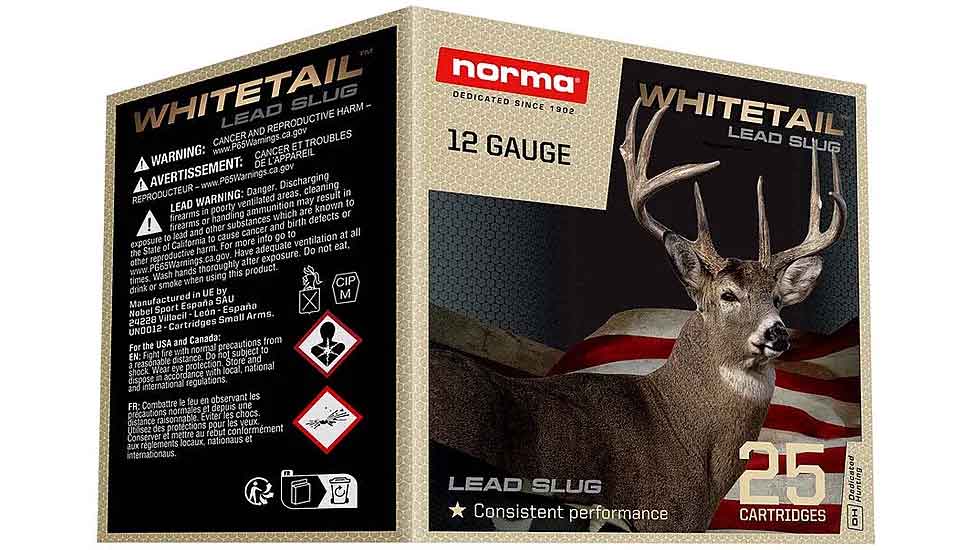 Norma NORMA AMMO 12Ga Whitetail Slug 2.75" Slug 1oz 25rd