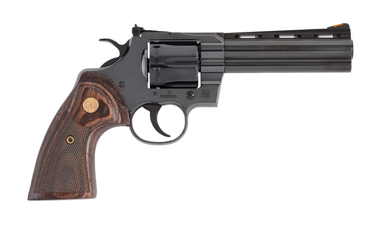 コクサイ　COLT 357 MAGNUM PYTHON COLT Python 357 Mag 5ʺ 6rd - Black & Walnut