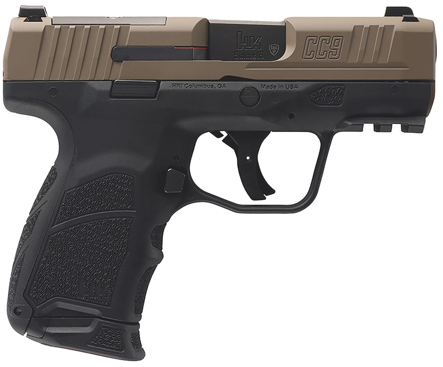 HK USA CC9 9mm 3.23" 12rd - FDE