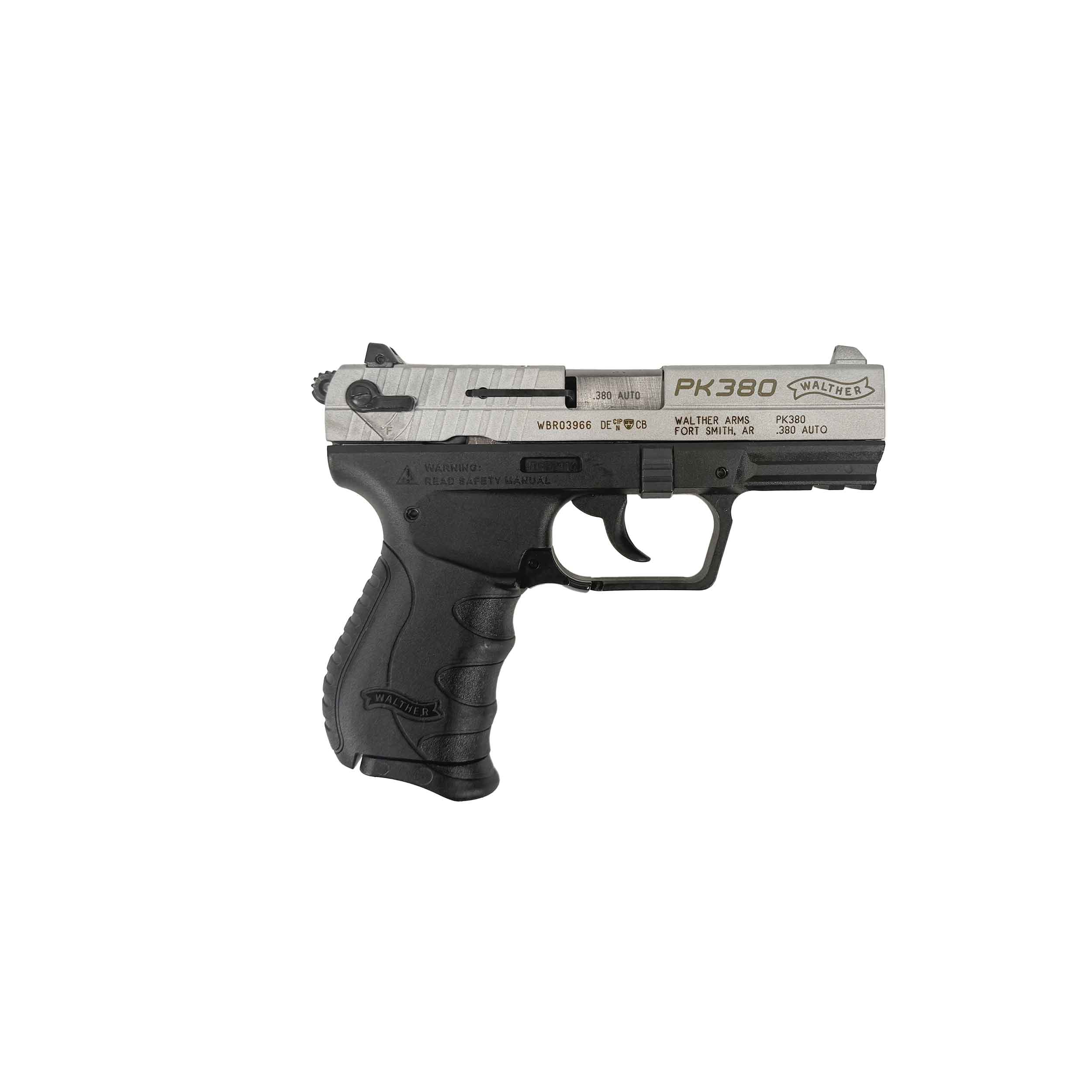 WALTHER ARMS Used PK380 3.7" 8rd - Black & Silver