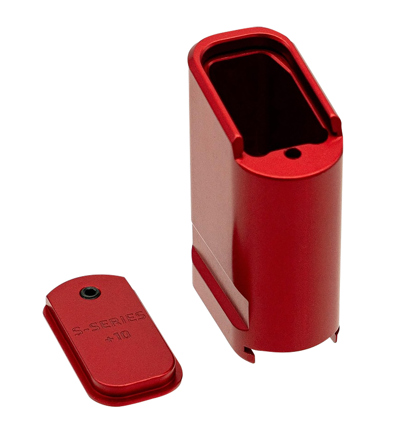 Shield Arms SHIELD ARMS Magazine Extension 10rd Compatible w/S15 Mag Red