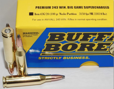 Buffalo Bore BUFFALO BORE 243 Win 55Gr Nosler Ballistic Tip 4100FPS 20rd