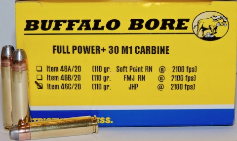 Buffalo Bore BUFFALO BORE 30 Carbine 110Gr JHP (2100FPS/ME 1077 ft lbs) 20rd