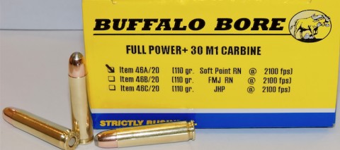 Buffalo Bore BUFFALO BORE 30 Carbine 110Gr Soft Point RN 2100FPS 20rd