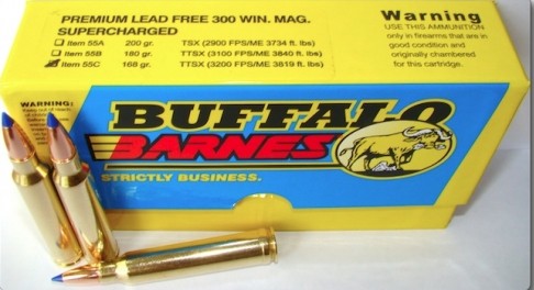 Buffalo Bore BUFFALO BORE 300 Win Mag 168Gr Barnes TTSX 3200FPS 20rd