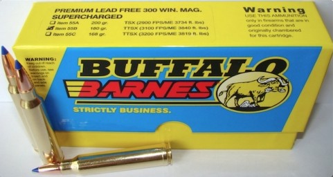 BUFFALO BORE 300 Win Mag 180Gr Barnes TTSX 3100FPS 20rd