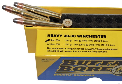 Buffalo Bore BUFFALO BORE 30-30 Win 190Gr JFN (2100FPS/ME 1860 fto lbs) 20rd