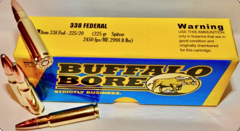 Buffalo Bore BUFFALO BORE 338 Federal 225Gr Spitzer 2450FPS 20rd