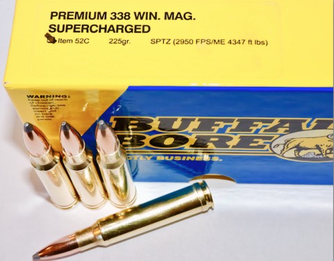 Buffalo Bore BUFFALO BORE 338 Win Mag 225Gr SPTZ (2950FPS/ME 4347 ft) 20rd