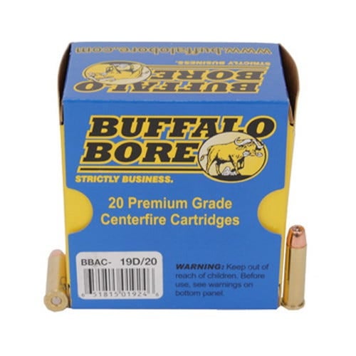 Buffalo Bore 357 Magnum Ammo 125 Grain Barnes TAC-XP Solid Hollow Point Low Flash Lead Free Box of 20