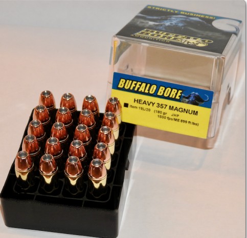 Buffalo Bore BUFFALO BORE 357 Mag 180Gr JHP (1500FPS/ME 899 ft lbs) 20rd