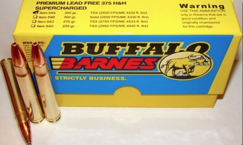 Buffalo Bore BUFFALO BORE 375 H&H Mag 300Gr Barnes TSX 2550FPS 20rd