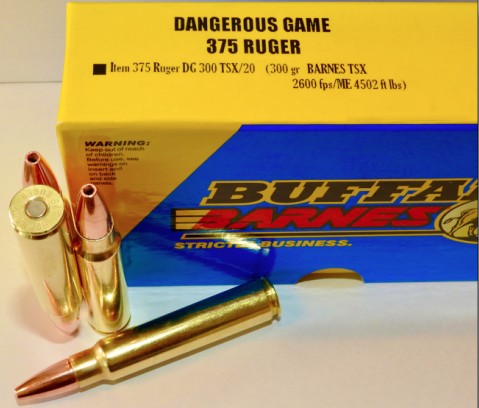 Buffalo Bore BUFFALO BORE 375 RUGER 300Gr Barnes TSX 2600FPS 20rd