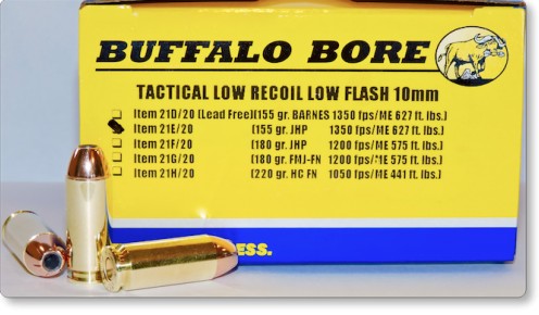 Buffalo Bore BUFFALO BORE 10mm 155Gr JHP (1350FPS/ME 627 ft lbs) 20rd