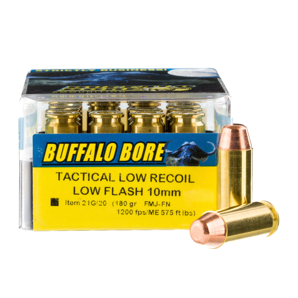 Buffalo Bore BUFFALO BORE 10mm 180Gr FMJ-FN (1200FPS/ME 575 ft lbs) 20rd