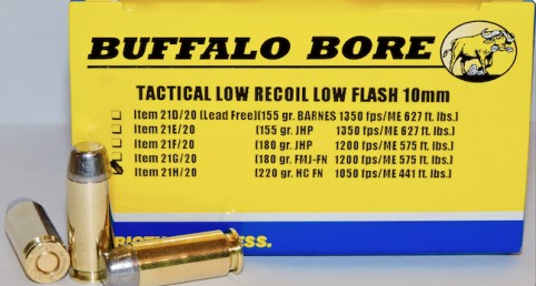 Buffalo Bore BUFFALO BORE 10mm 220Gr Hard Cast FN (1050FPS/ME 539 ft) 20rd