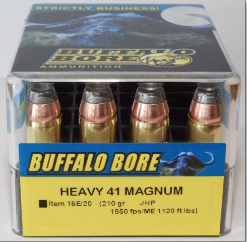Buffalo Bore BUFFALO BORE 41 Rem Mag 210Gr JHP (1550FPS/ME 1120 ft lbs) 20rd