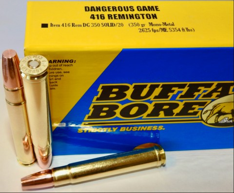 Buffalo Bore BUFFALO BORE 416 Rem Mag 350Gr Mono-Metal 2625FPS 20rd