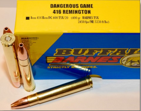 Buffalo Bore BUFFALO BORE 416 Rem Mag 400Gr Barnes TSX 2450FPS 20rd