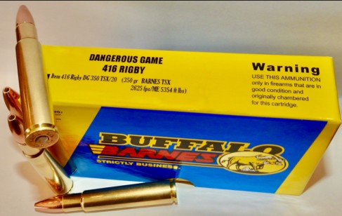 Buffalo Bore BUFFALO BORE 416 Rigby 350Gr Barnes TSX 2625FPS 20rd