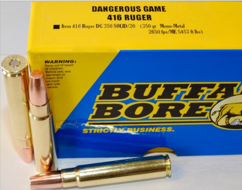 Buffalo Bore BUFFALO BORE 416 RUGER 350Gr Mono-Metal 2650FPS 20rd