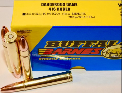Buffalo Bore BUFFALO BORE 416 RUGER 400Gr Barnes TSX 2400FPS 20rd