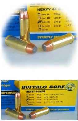 Buffalo Bore BUFFALO BORE 44 Rem Mag 270Gr JFN (1450FPS/ME 1260 ft lbs) 20rd