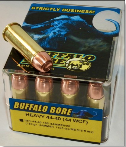Buffalo Bore BUFFALO BORE 44-40 Win 185Gr Hammer (1120FPS/ME 515 ft lb) 20rd