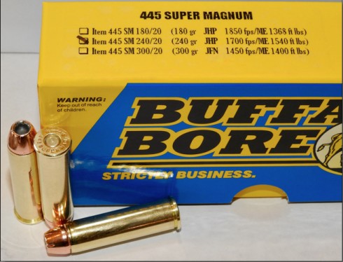 Buffalo Bore BUFFALO BORE 445 Super Mag 240Gr JHP (1700FPS/ME 1540 ft) 20rd