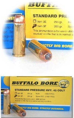 Buffalo Bore BUFFALO BORE 45 LC 200Gr JHP (1100FPS/ME 537 ft lbs) 20rd