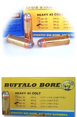 Buffalo Bore BUFFALO BORE 45 LC 260Gr JHP (1450FPS/M.E. 1,214 ft lbs) 20rd