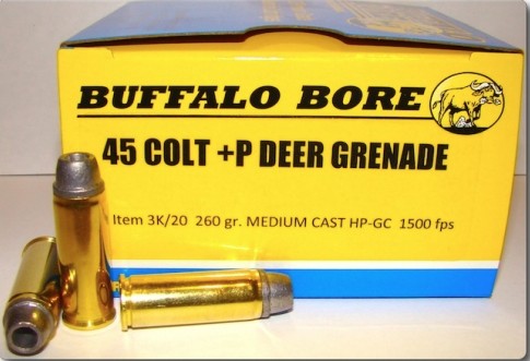 Buffalo Bore BUFFALO BORE 45 LC 260Gr Medium Cast Hollow Nose 1500FPS 20rd