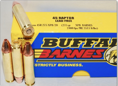 Buffalo Bore BUFFALO BORE 45 Raptor 275Gr XPB Barnes 2400FPS 20rd