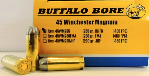 Buffalo Bore BUFFALO BORE 45 Win Mag 255Gr Hard Cast FN 1400FPS 20rd