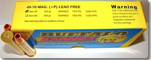 Buffalo Bore BUFFALO BORE 45-70 Govt 300Gr Barnes TSX-FN 2350FPS 20rd